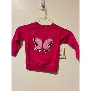 NWT Monica & Andy Pink Butterfly Sweatshirt - 18-24M